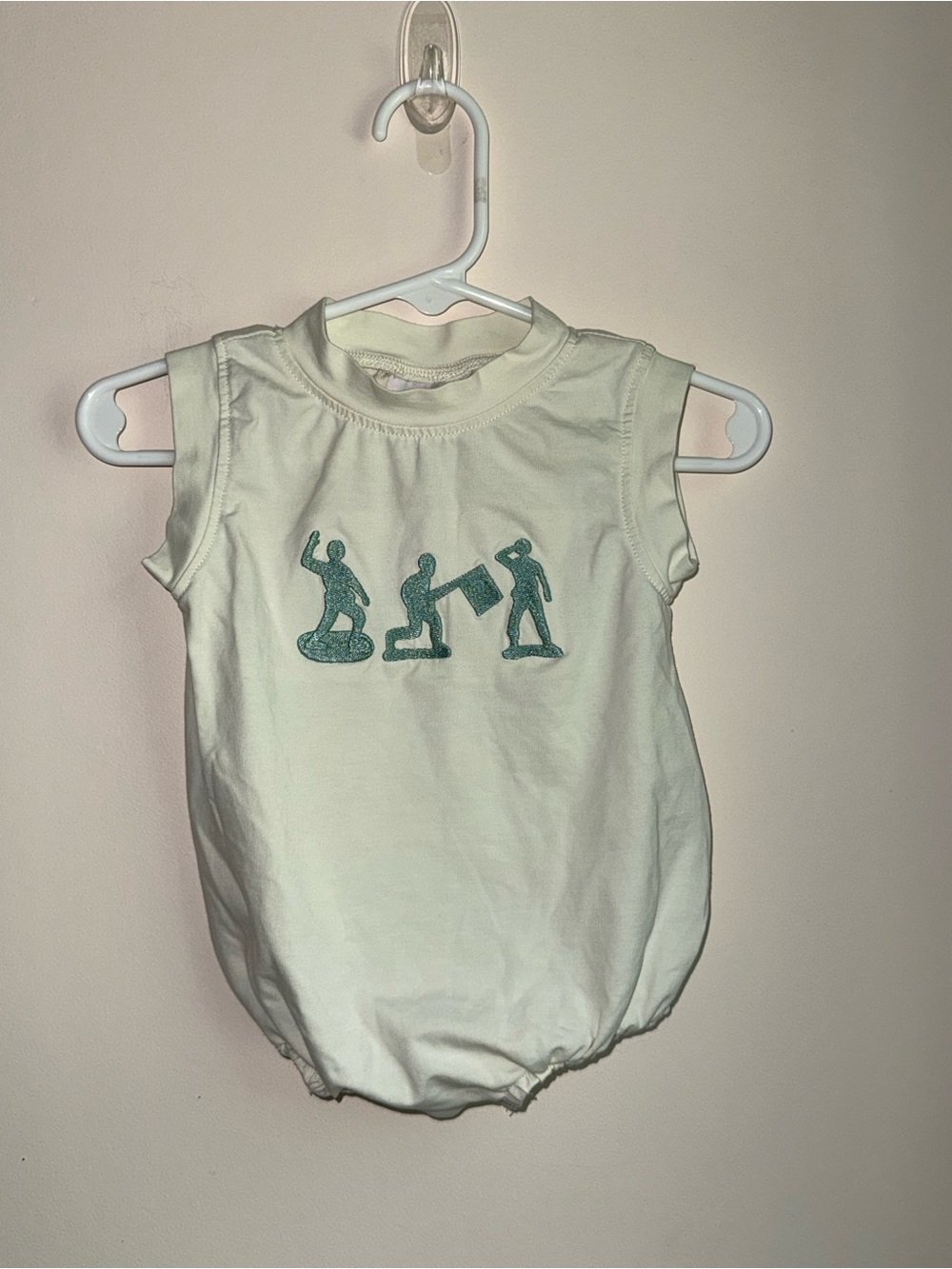 Baby Sleeveless Onesie with Toy Soldier